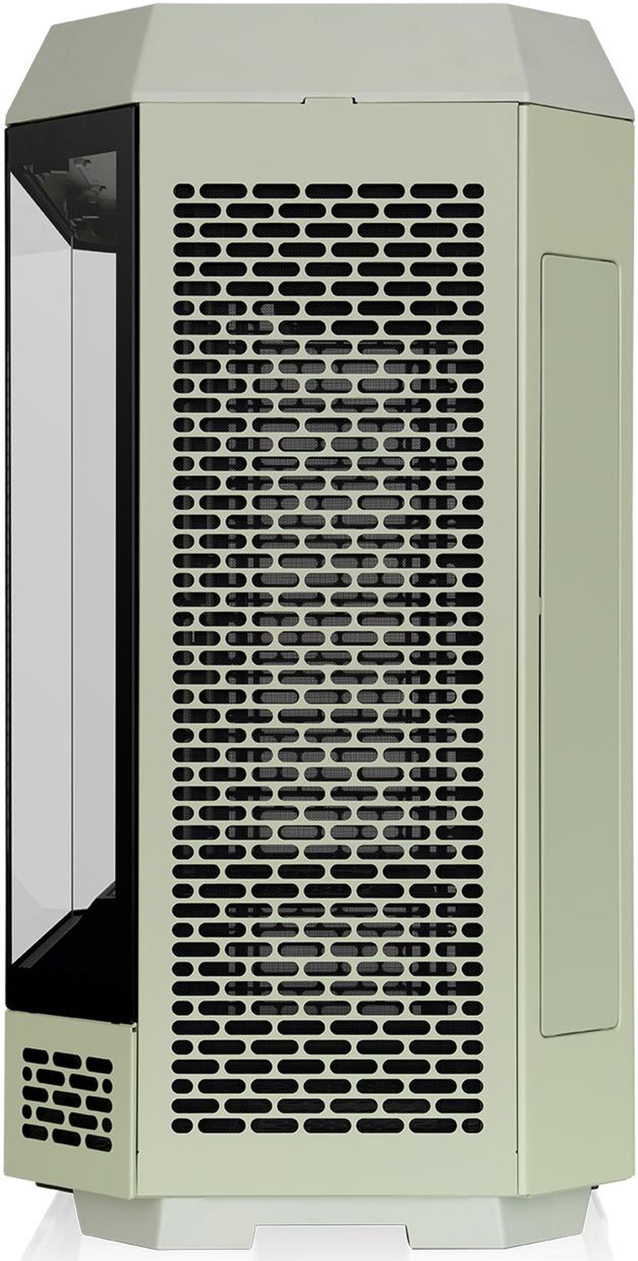 Alt view image 5 of 20 - Thermaltake Tower 600 Matcha Green Mid-Tower ATX Case; 3 Tempered Glass Panels; Hidden-Connector Motherboard Support; Rotational PCI-e Slots; CA-1Z1-00MEWN-00