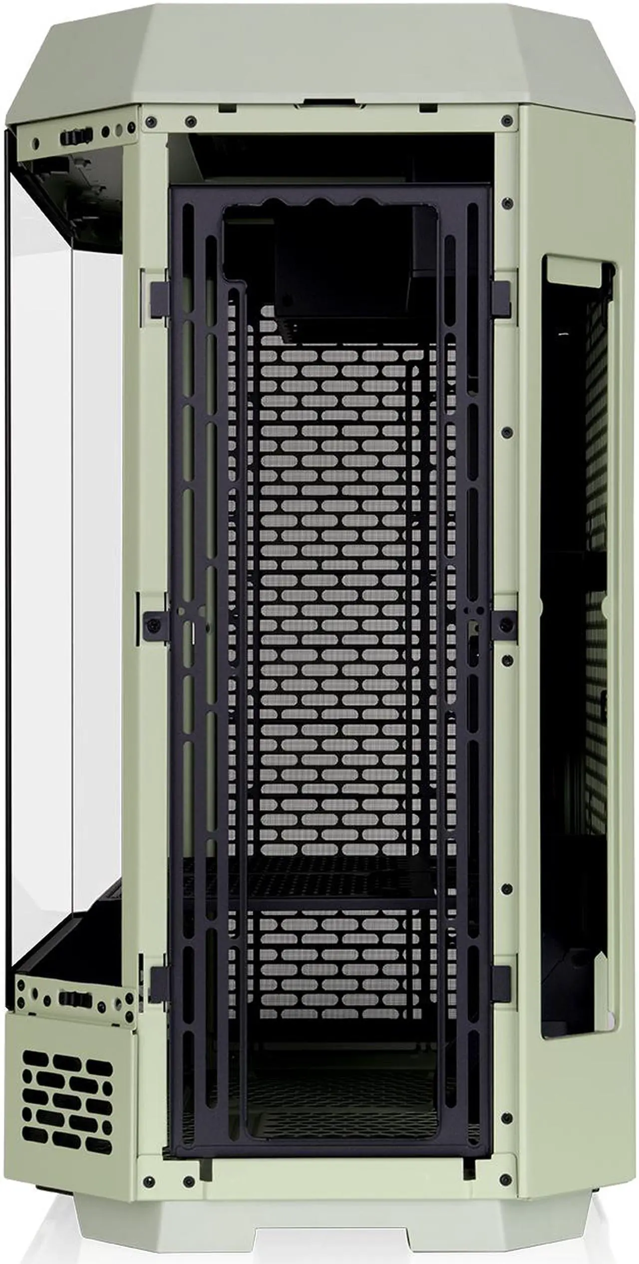 Alt view image 6 of 20 - Thermaltake Tower 600 Matcha Green Mid-Tower ATX Case; 3 Tempered Glass Panels; Hidden-Connector Motherboard Support; Rotational PCI-e Slots; CA-1Z1-00MEWN-00