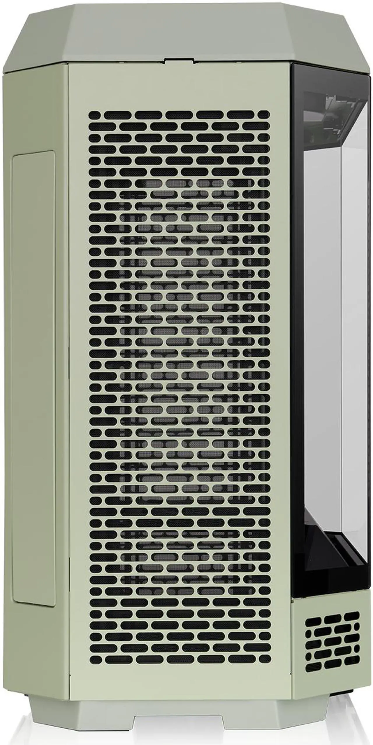 Alt view image 7 of 20 - Thermaltake Tower 600 Matcha Green Mid-Tower ATX Case; 3 Tempered Glass Panels; Hidden-Connector Motherboard Support; Rotational PCI-e Slots; CA-1Z1-00MEWN-00