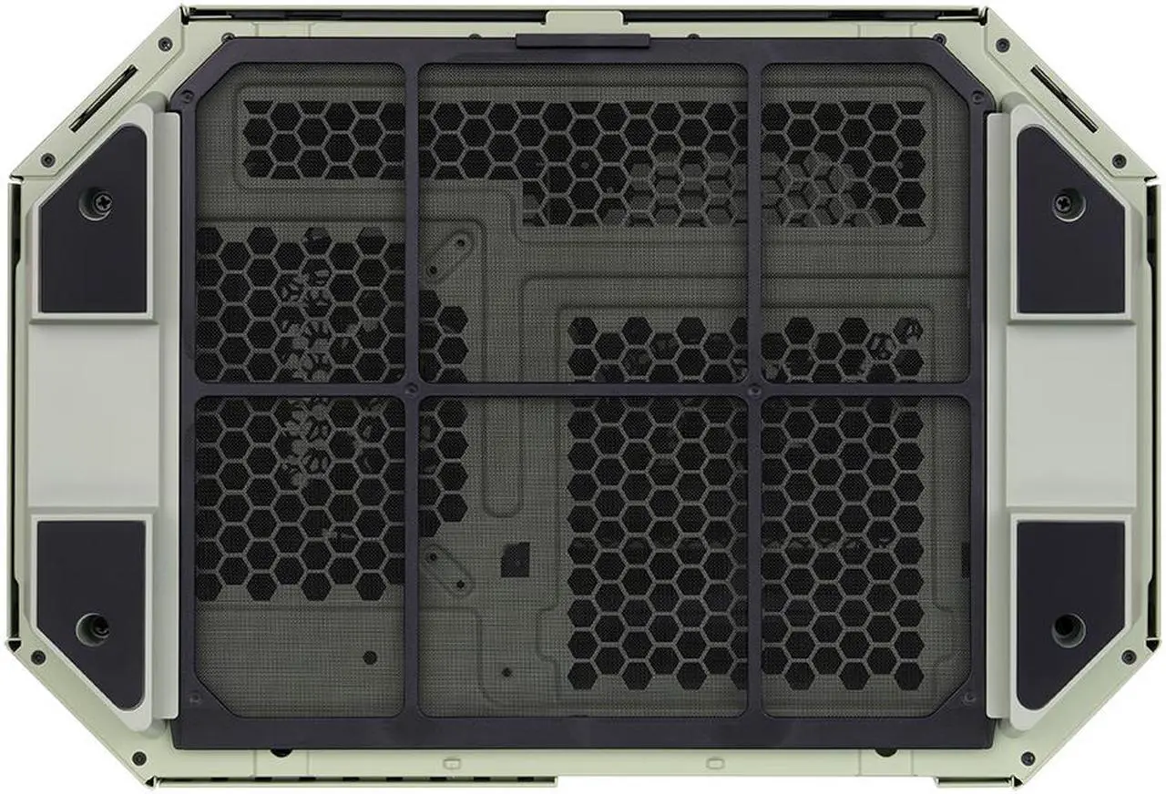 Alt view image 11 of 20 - Thermaltake Tower 600 Matcha Green Mid-Tower ATX Case; 3 Tempered Glass Panels; Hidden-Connector Motherboard Support; Rotational PCI-e Slots; CA-1Z1-00MEWN-00