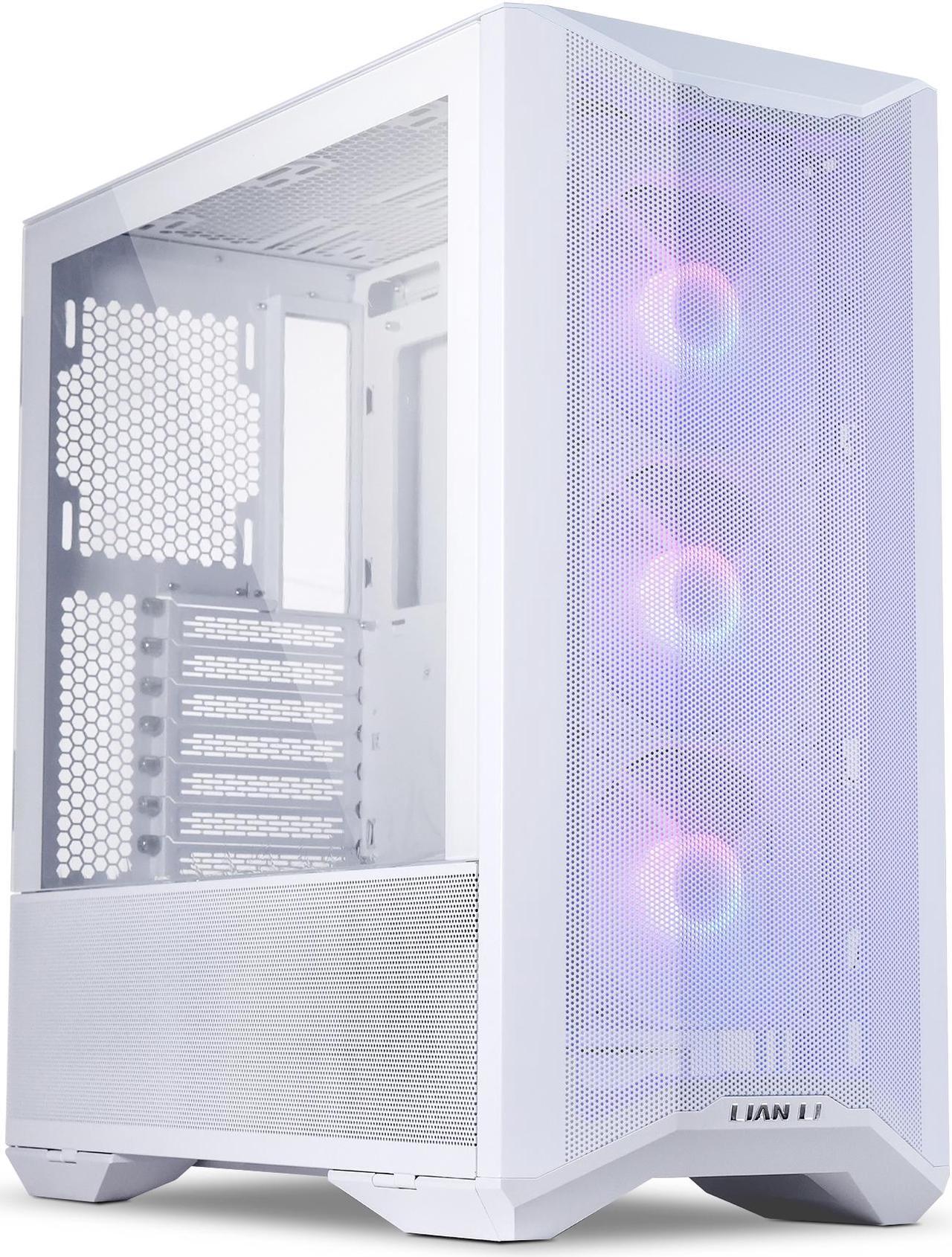 LIAN LI LANCOOL II MESH C RGB SNOW WHITE Tempered Glass ATX Case - White Color, Type C Included - LANCOOL II MESH C RGB-S