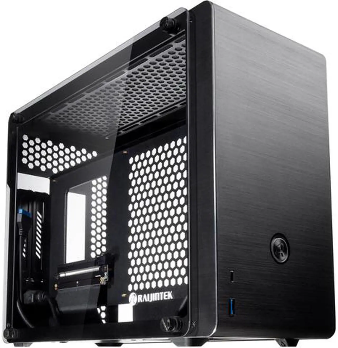 Main image of RAIJINTEK OPHION EVO, a SFF Case (Mini-TX) w/ Tempered Glass, Max. 330mm VGA Card, ATX PSU , TYPE-C Hub, Riser Card, 3x2.5" HDD, Magnetic Design Dust Filter, 240 AIO Water Cooling Option On Top