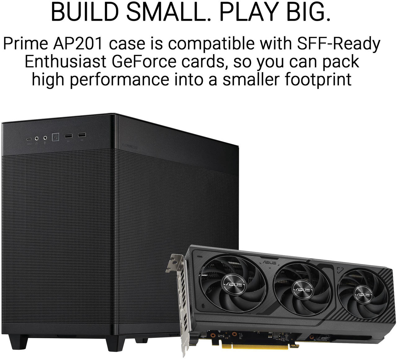Open Box: ASUS AP201 Type-C Airflow-focused Micro-ATX,Mini-ITX Computer Case, Support 360/280 Liquid Cooling - Black - Newegg.ca - Open Box condition - Image 19