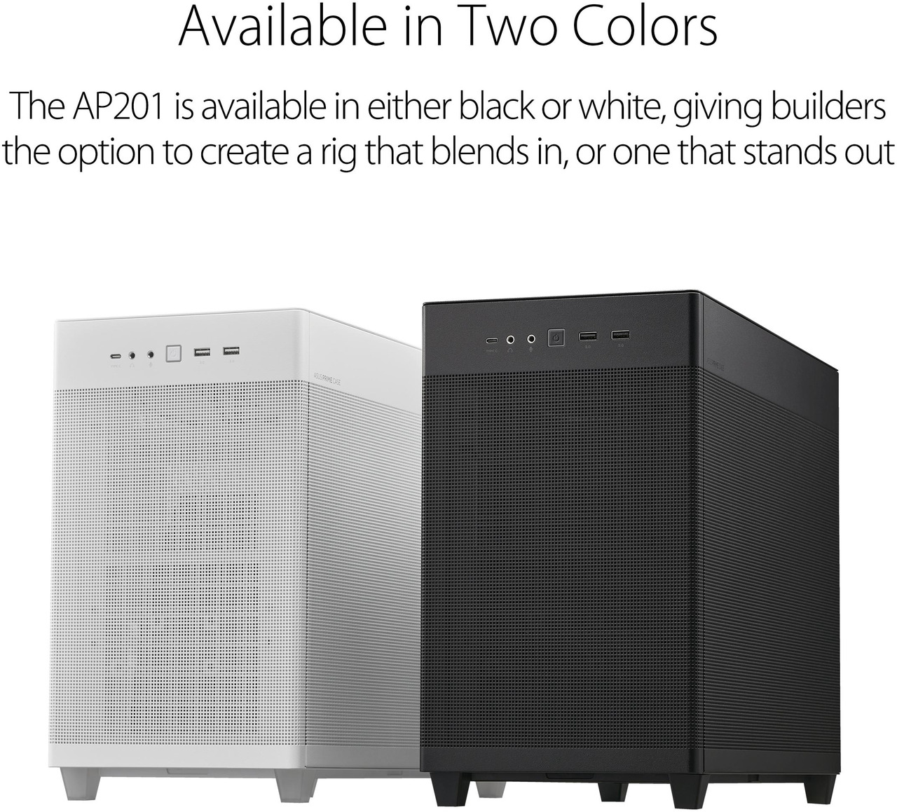 Open Box: ASUS AP201 Type-C Airflow-focused Micro-ATX,Mini-ITX Computer Case, Support 360/280 Liquid Cooling - Black - Newegg.ca - Open Box condition - Image 25