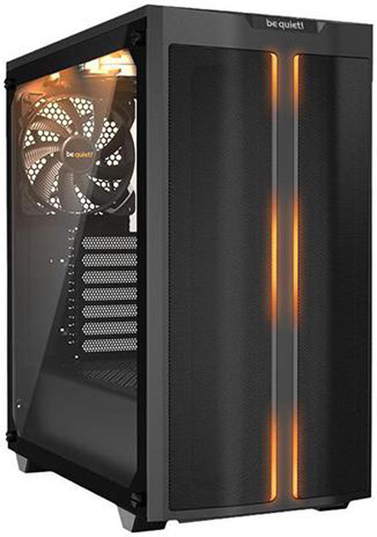 be quiet! Pure Base 500DX ATX Mid Tower PC case | ARGB | 3 Pre-Installed Pure Wings 2 Fans | Tempered Glass Window | Black