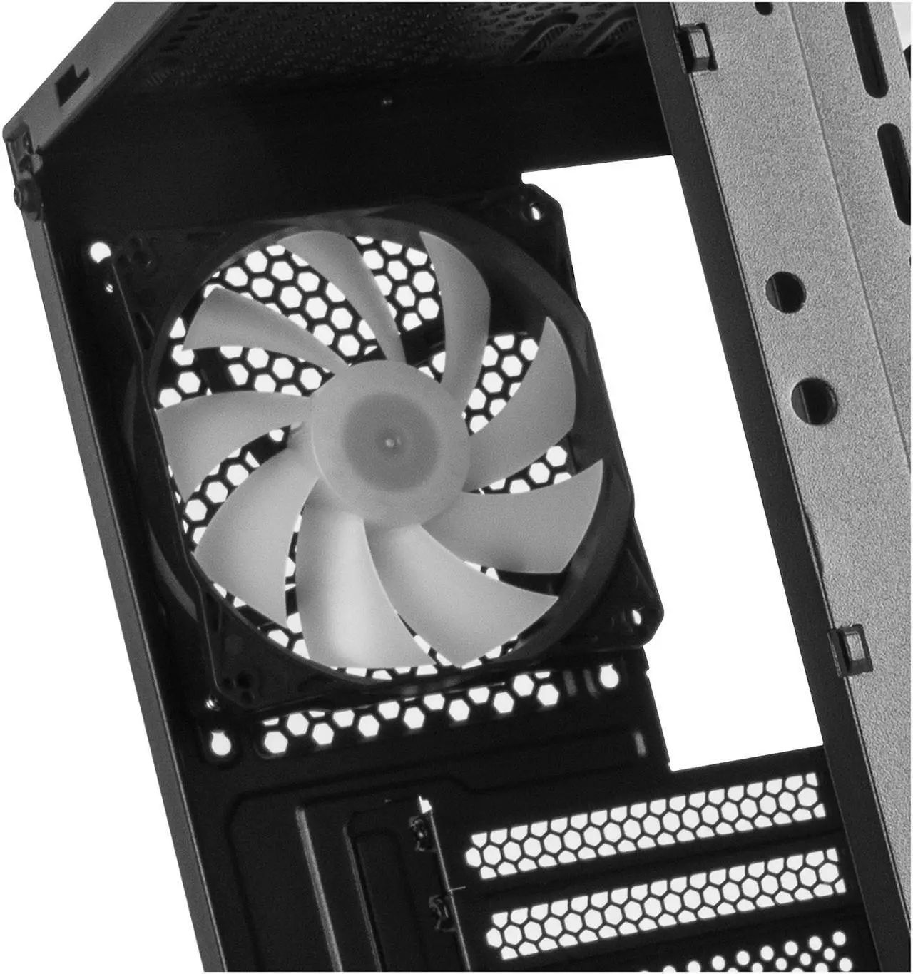Alt view image 19 of 20 - silverstone fara b1 pro, argb lighting, tempered glass, mid tower atx chassis, sst-fab1b-pro