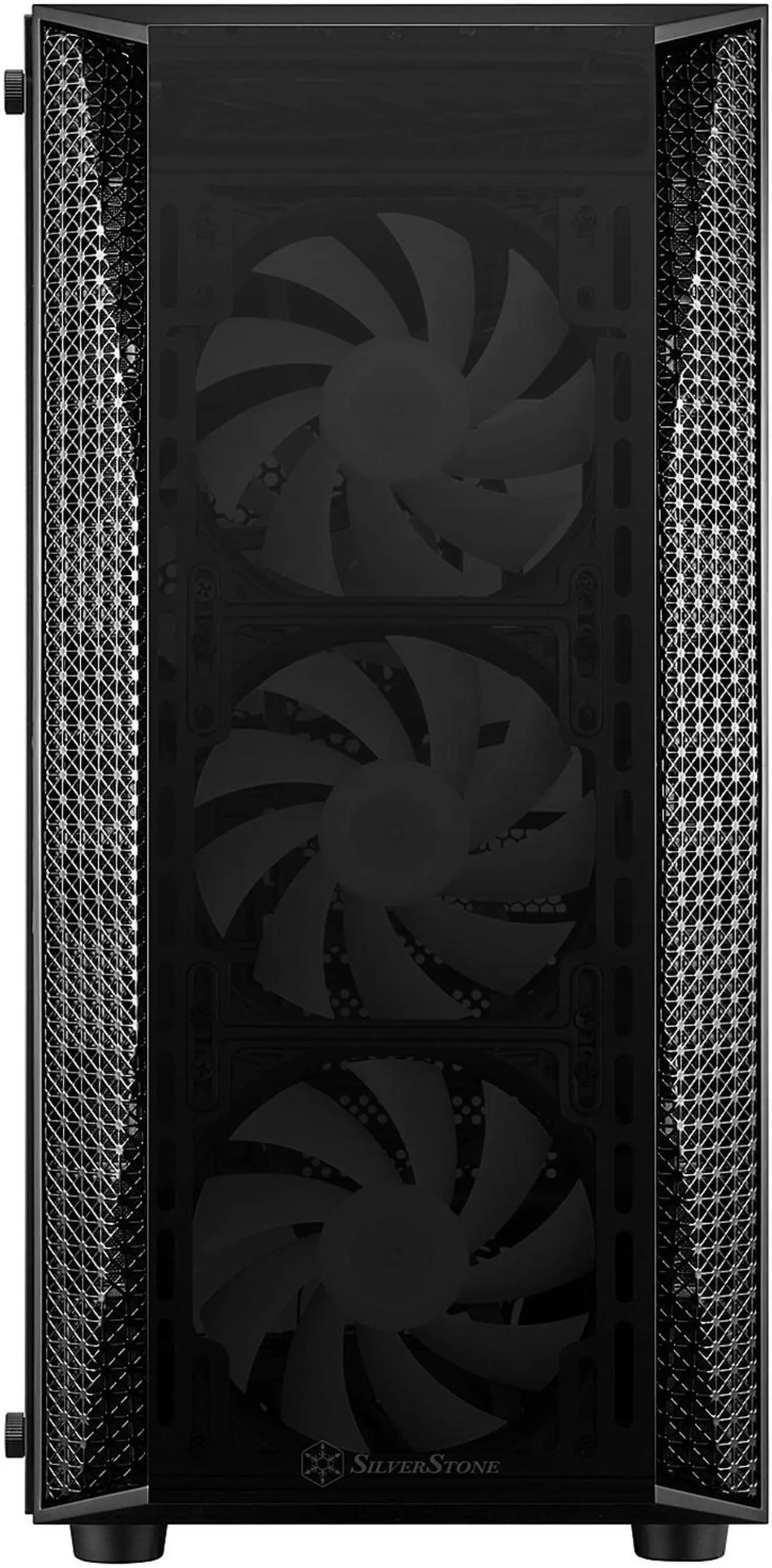 Alt view image 4 of 20 - silverstone fara b1 pro, argb lighting, tempered glass, mid tower atx chassis, sst-fab1b-pro