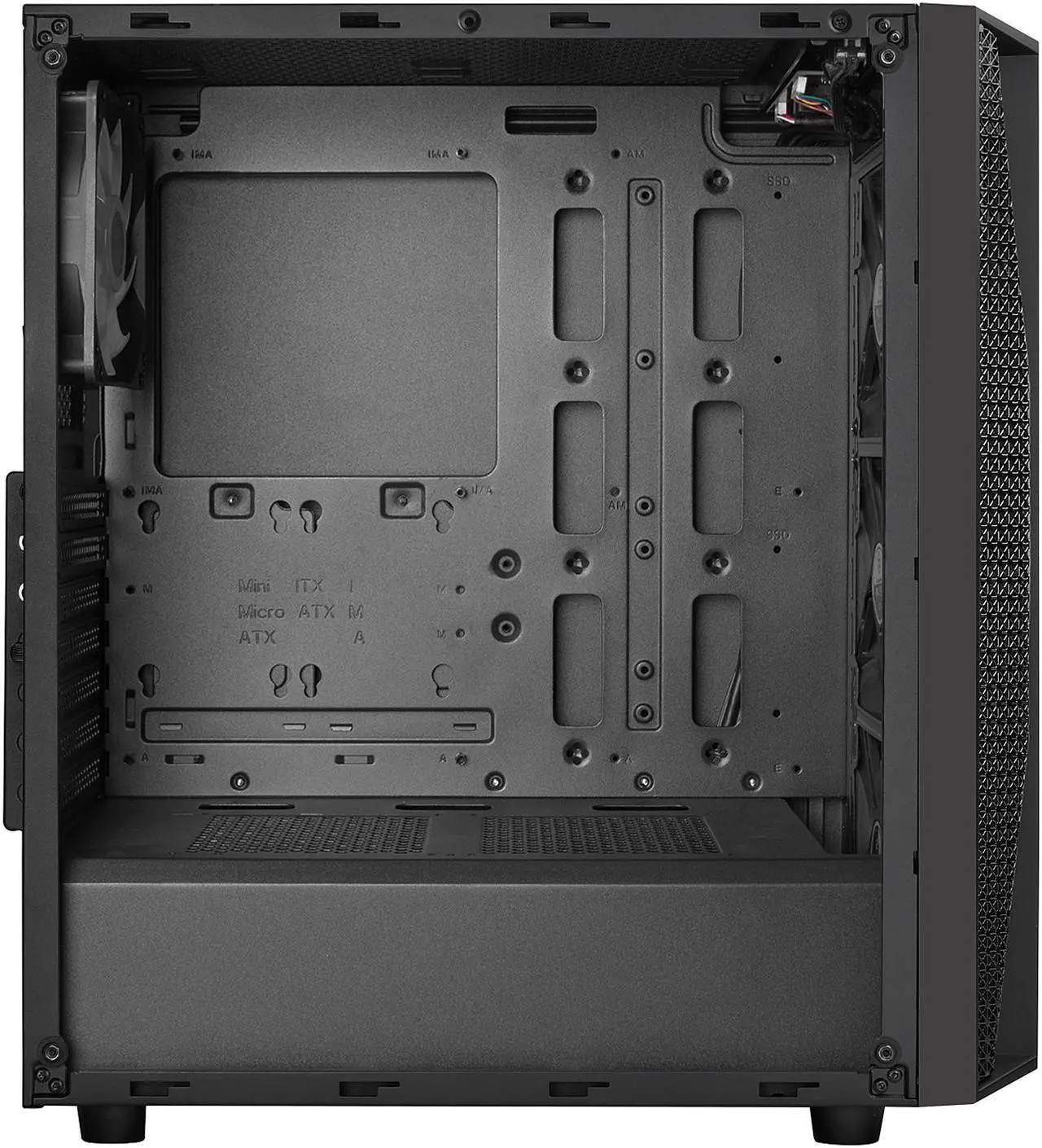 Alt view image 9 of 20 - silverstone fara b1 pro, argb lighting, tempered glass, mid tower atx chassis, sst-fab1b-pro