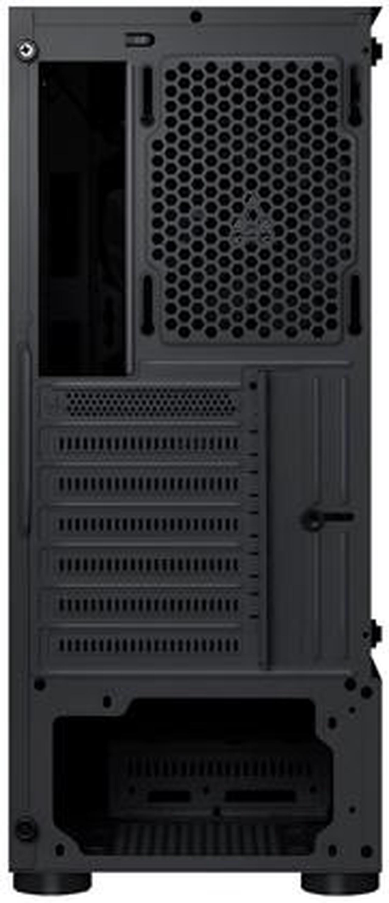 Alt view image 5 of 6 - Montech X2 MESH Black ATX Mid-Tower Case/High Airflow, Fine Mesh Front Panel, Full Glass Side Panel
, Pre-Installed 2 x 140mm, 1 x 120 mm Rainbow Led Fans