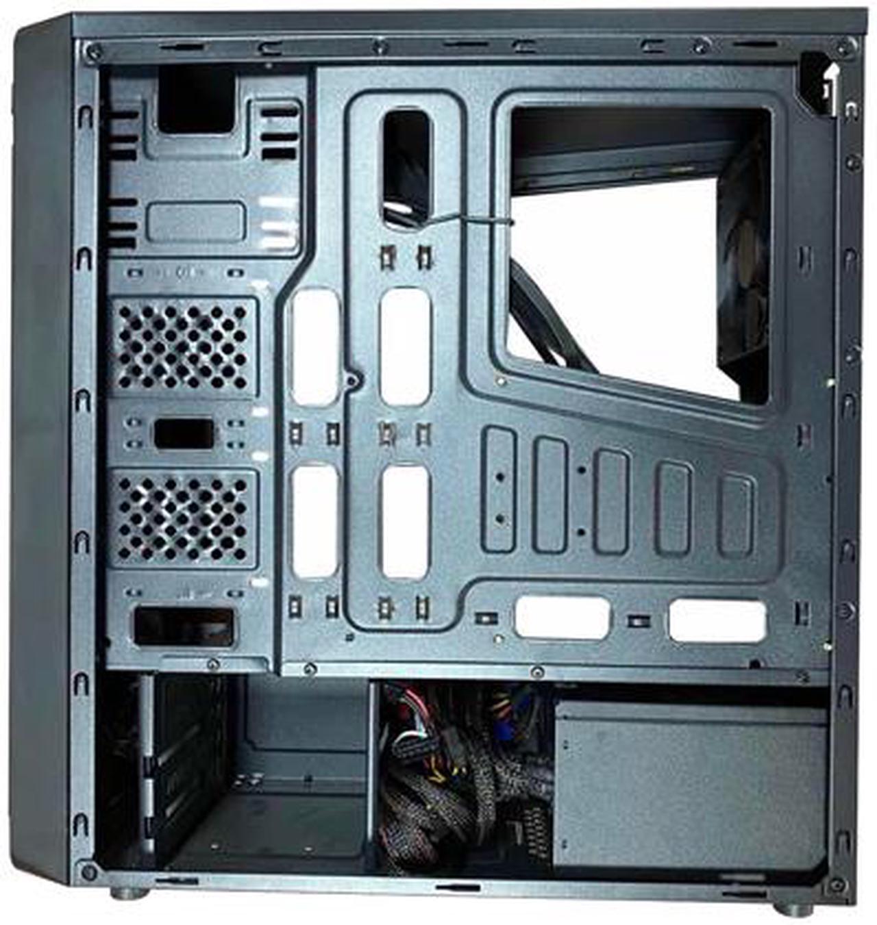 Alt view image 4 of 7 - EPOWER EP-2002BB-450 Mid Tower ATX/Micro ATX Black Computer Case with 450W Power Supply