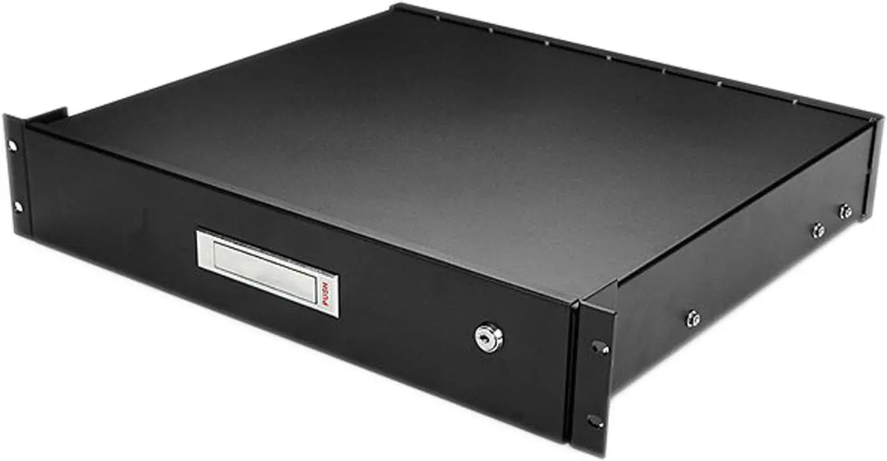 Alt view image 4 of 4 - Claytek 12U 800mm Adjustable Wallmount Server Cabinet with 2U Drawer