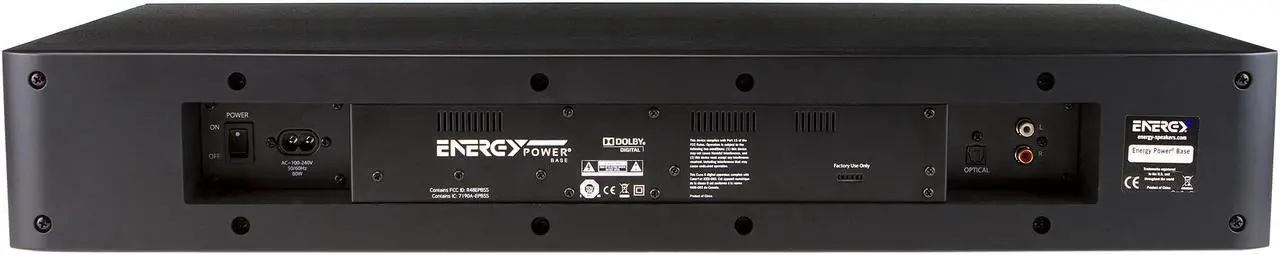 Alt view image 3 of 4 - Energy by Klipsch Power Base TV Sound System w/ Bluetooth