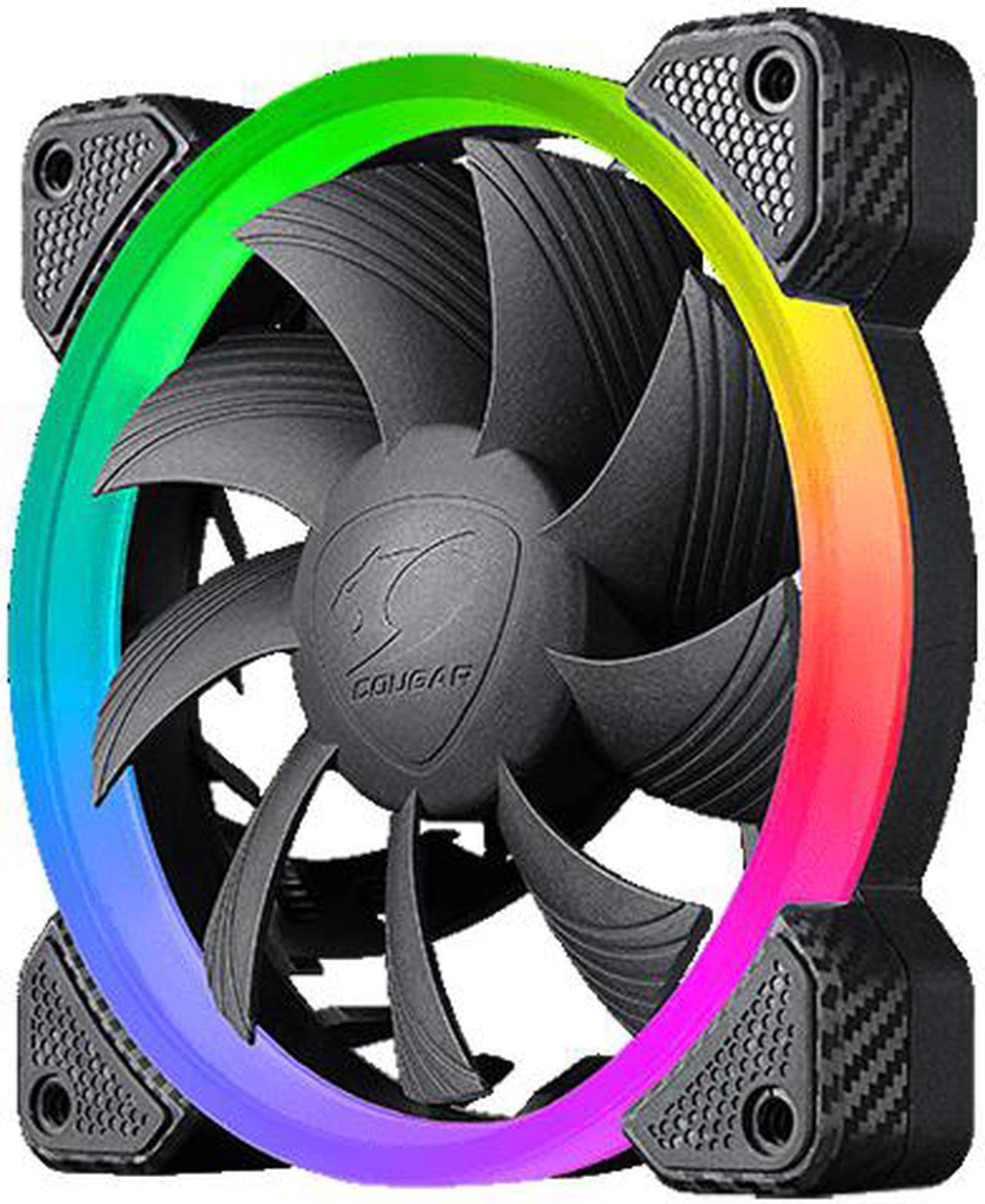 Cougar Hydraulic Vortex RGB FCB 120 mm Cooling Kit Included COUGAR Core Box C with Tri-Directional Lighting, RGB Effects and Motherboard Sync (3 Pack)