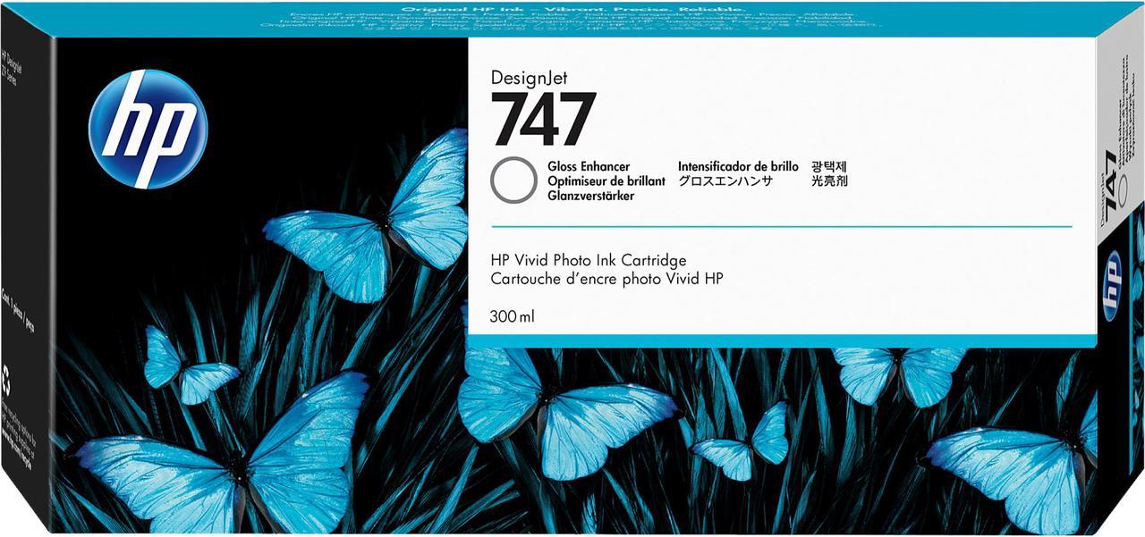 HP 747 - 300 ml - gloss enhancer - original - DesignJet - ink cartridge 747 300-ml Gloss Enhancer Ink Crtg