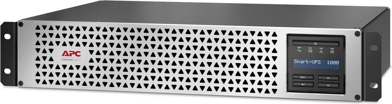 Main image of APC Smart-UPS Line Interactive 1000VA Lithium-ion Rack/Tower 2U 120V 6x NEMA 5-15R outlets SmartConnect Port+Network Card Short Depth AVR