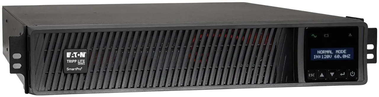 Main image of Tripp Lite series SmartPro 1000VA 1000W 120V Line-Interactive Sine Wave UPS - 8 Outlets, Extended Run, Network Card Included, LCD, USB, DB9, 2U Rack/Tower (SMART1000RMX2UN)