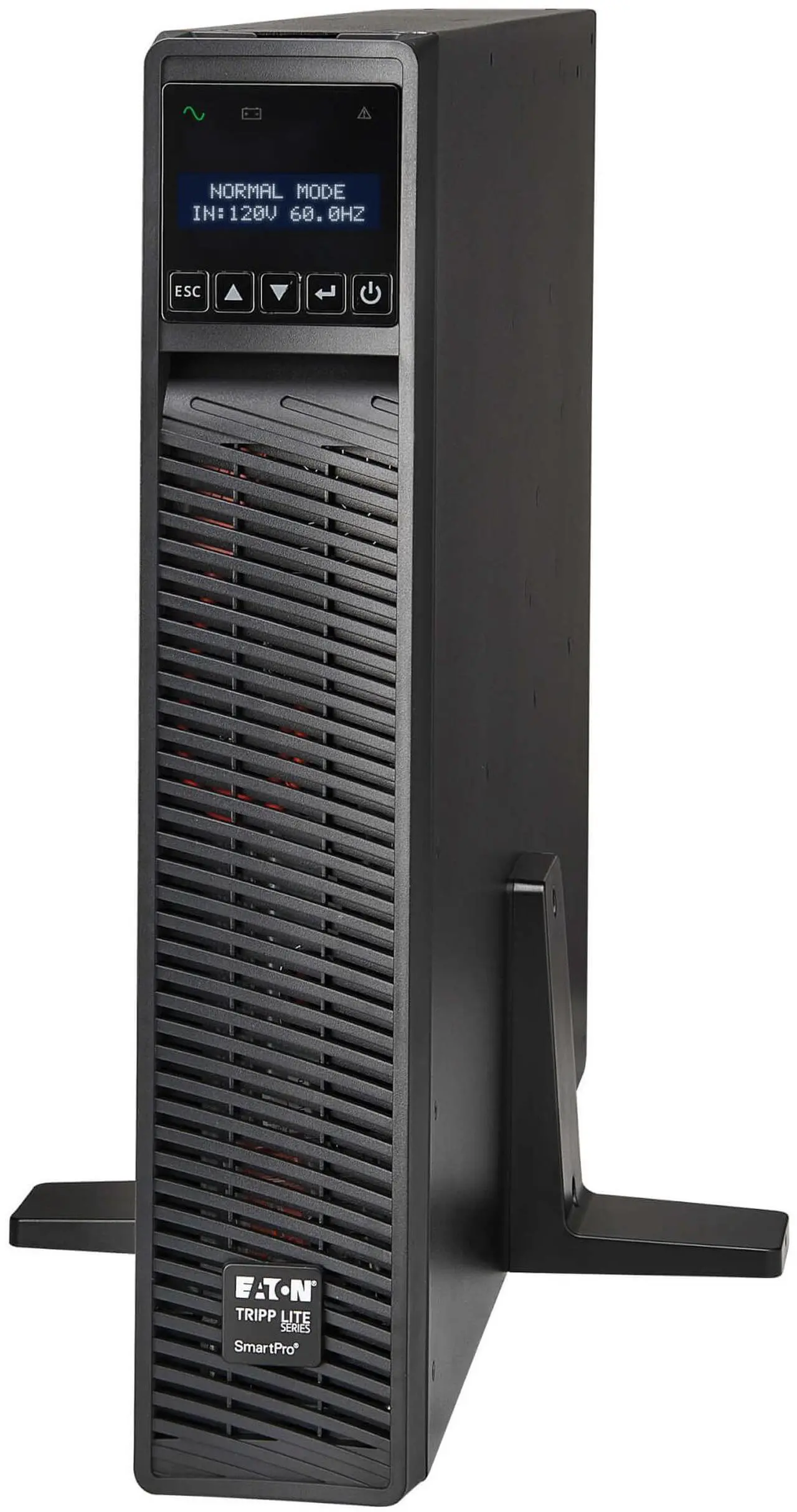 Alt view image 7 of 10 - Tripp Lite series SmartPro 1000VA 1000W 120V Line-Interactive Sine Wave UPS - 8 Outlets, Extended Run, Network Card Included, LCD, USB, DB9, 2U Rack/Tower (SMART1000RMX2UN)