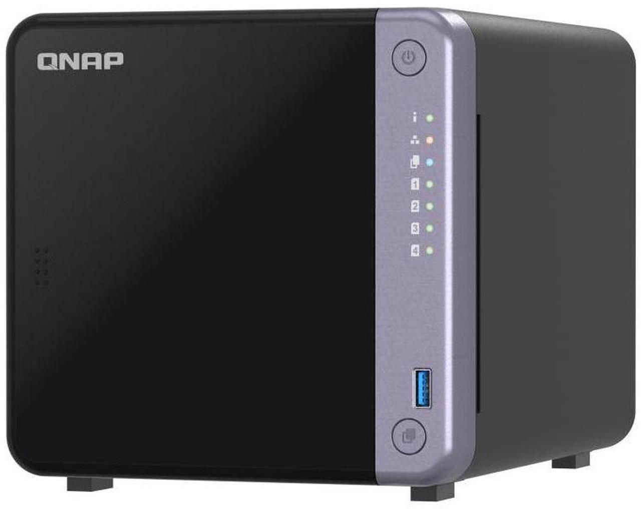 Alt view image 2 of 3 - QNAP TS-432X-4G-US 4 Bay 10GbE Desktop NAS with ARM Alpine AL524 Quad-core Processor and 4 GB DDR4 RAM (Diskless)