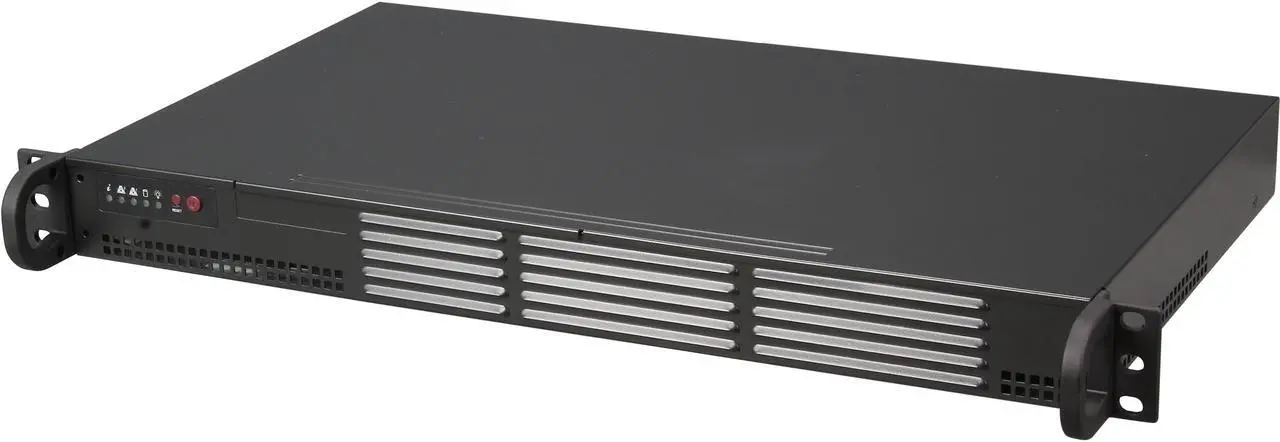 Main image of BLACK 1U MINI SC504 CHASSIS W/