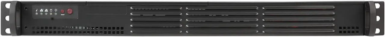 Alt view image 2 of 7 - BLACK 1U MINI SC504 CHASSIS W/