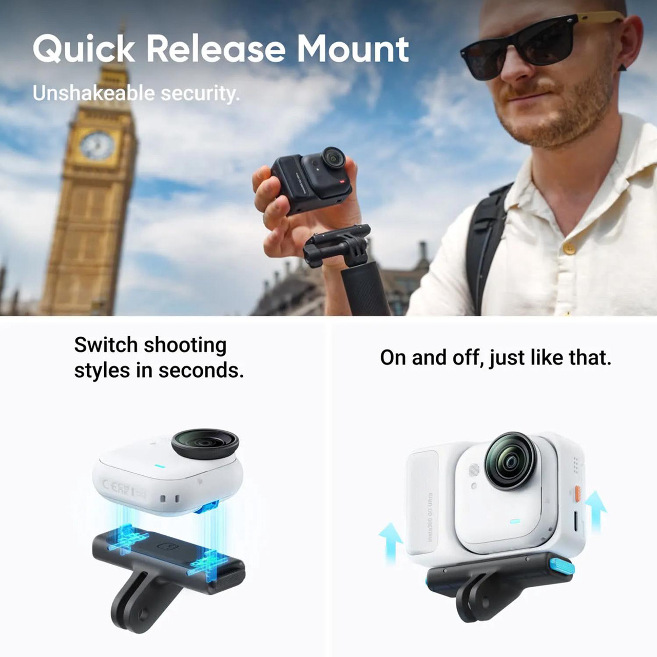 Open Box: Insta360 GO Ultra, Creator Bundle, Arctic White - Newegg.com - Open Box condition - Image 8