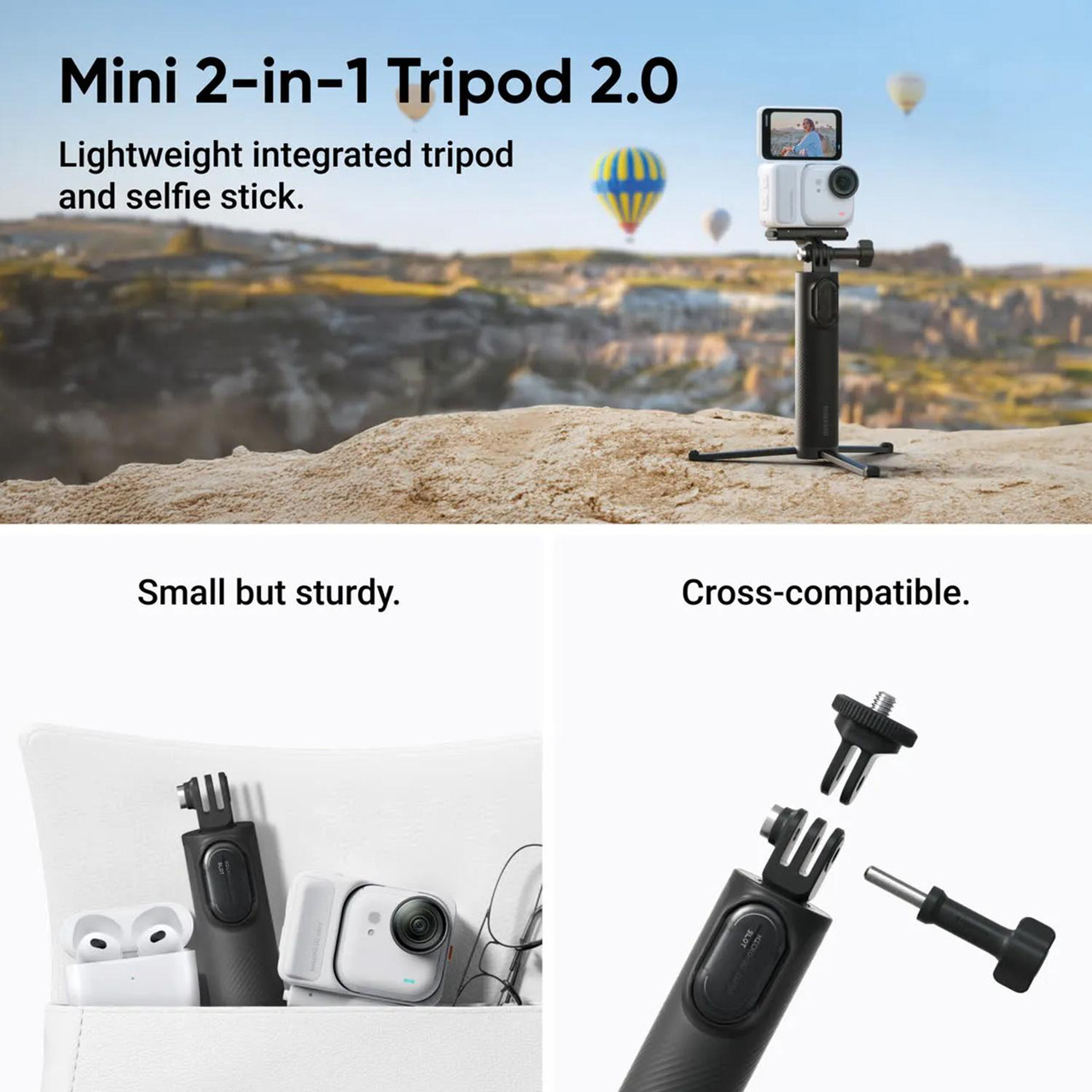 Open Box: Insta360 GO Ultra, Creator Bundle, Arctic White - Newegg.com - Open Box condition - Image 9