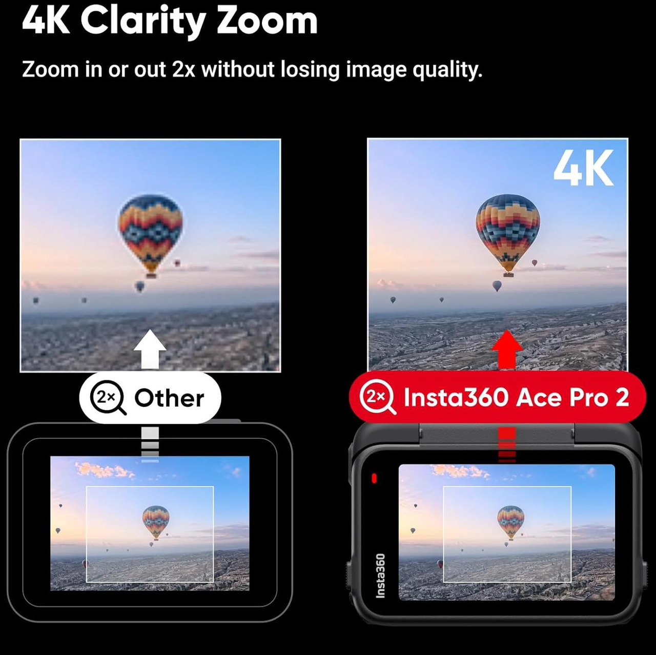 Open Box: Insta360 Ace Pro 2, 8K AI-Powered Action Camera, Standard Bundle w/ Single Battery, Midnight Black - Newegg.com - Open Box condition - Image 17