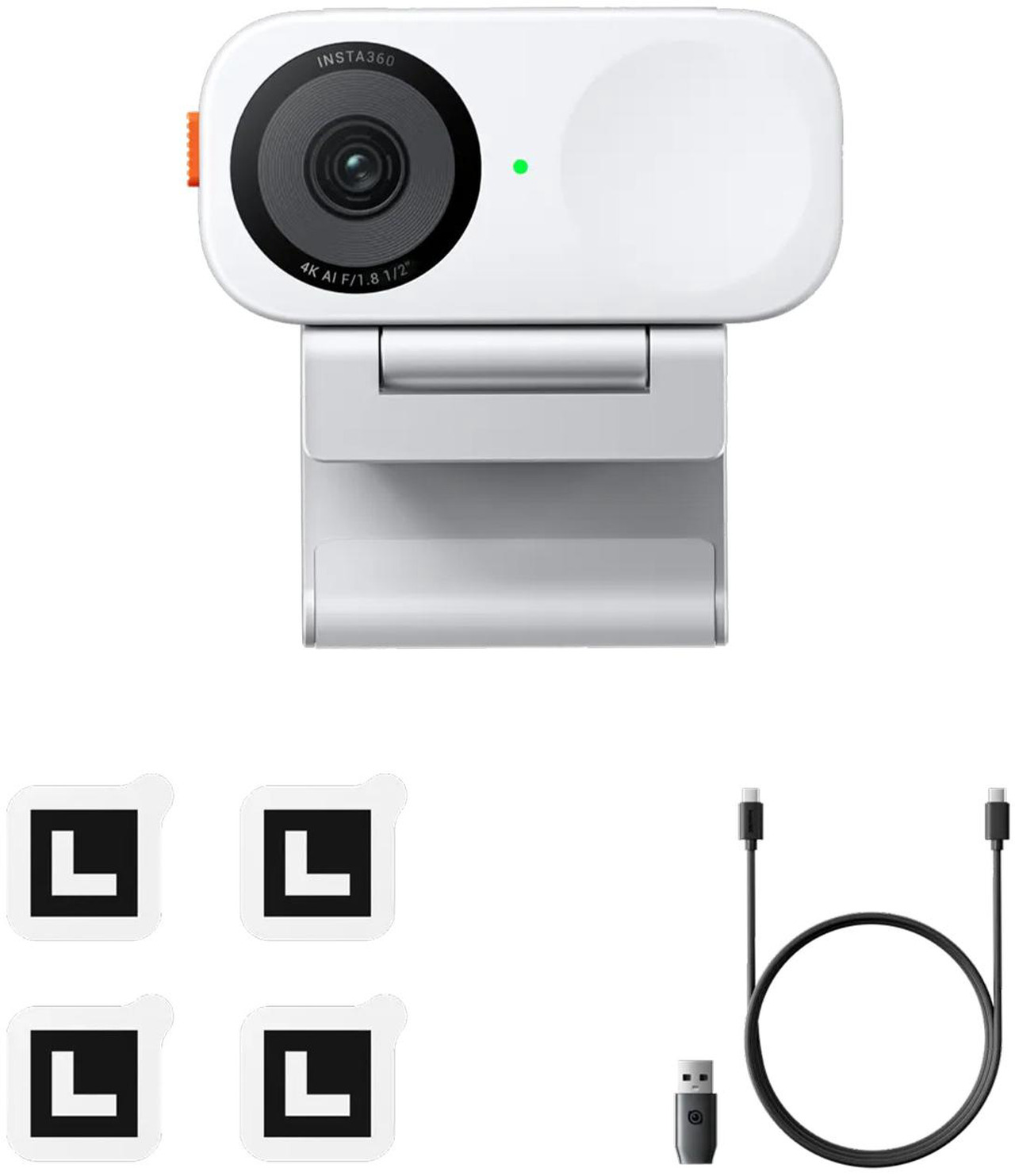 Open Box: Insta360 Link 2C 4K AI Webcam, Standard Bundle, Arctic White - Newegg.com - Open Box condition - Image 13