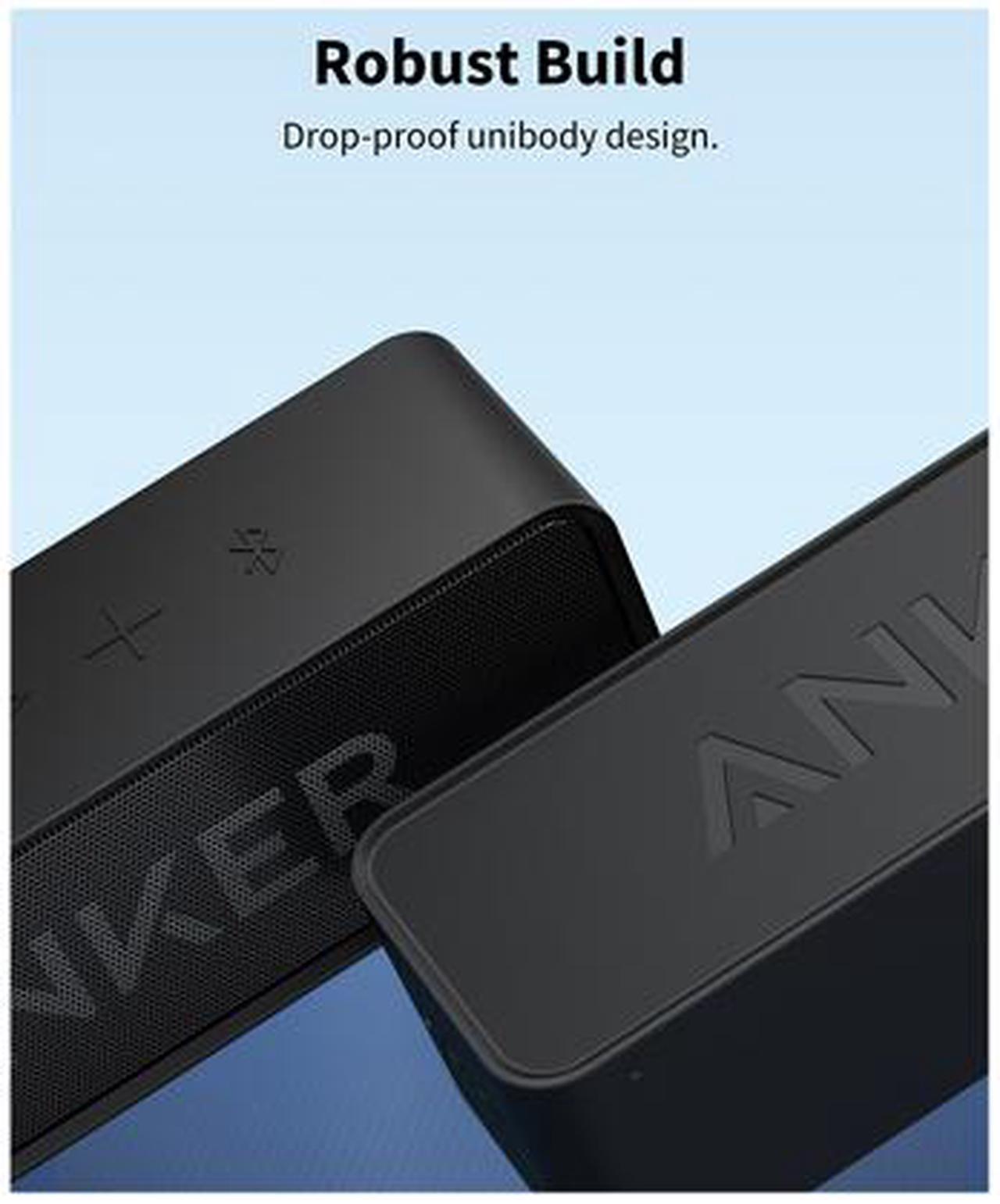 Alt view image 2 of 4 - Anker Soundcore Bluetooth Speaker with IPX5 Waterproof, Stereo Sound, 24H Playtime, Portable Wireless Speaker for iPhone, Samsung and More