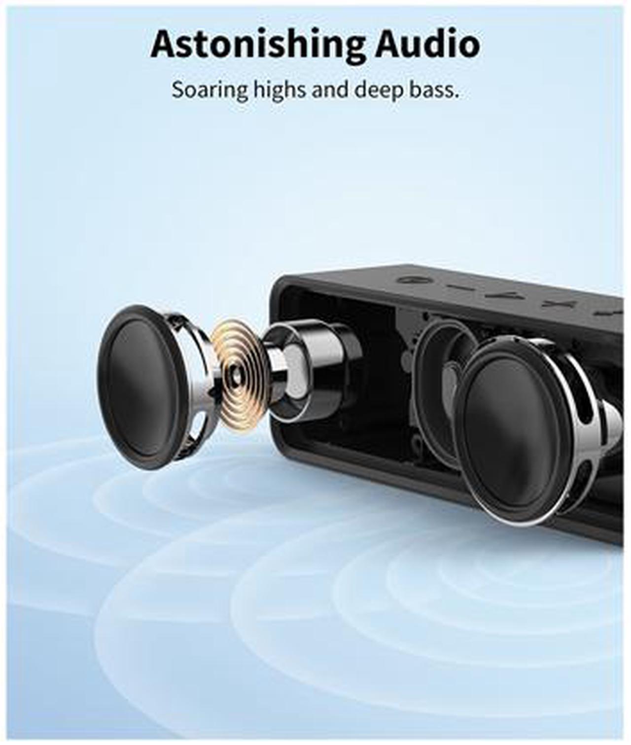Alt view image 3 of 4 - Anker Soundcore Bluetooth Speaker with IPX5 Waterproof, Stereo Sound, 24H Playtime, Portable Wireless Speaker for iPhone, Samsung and More