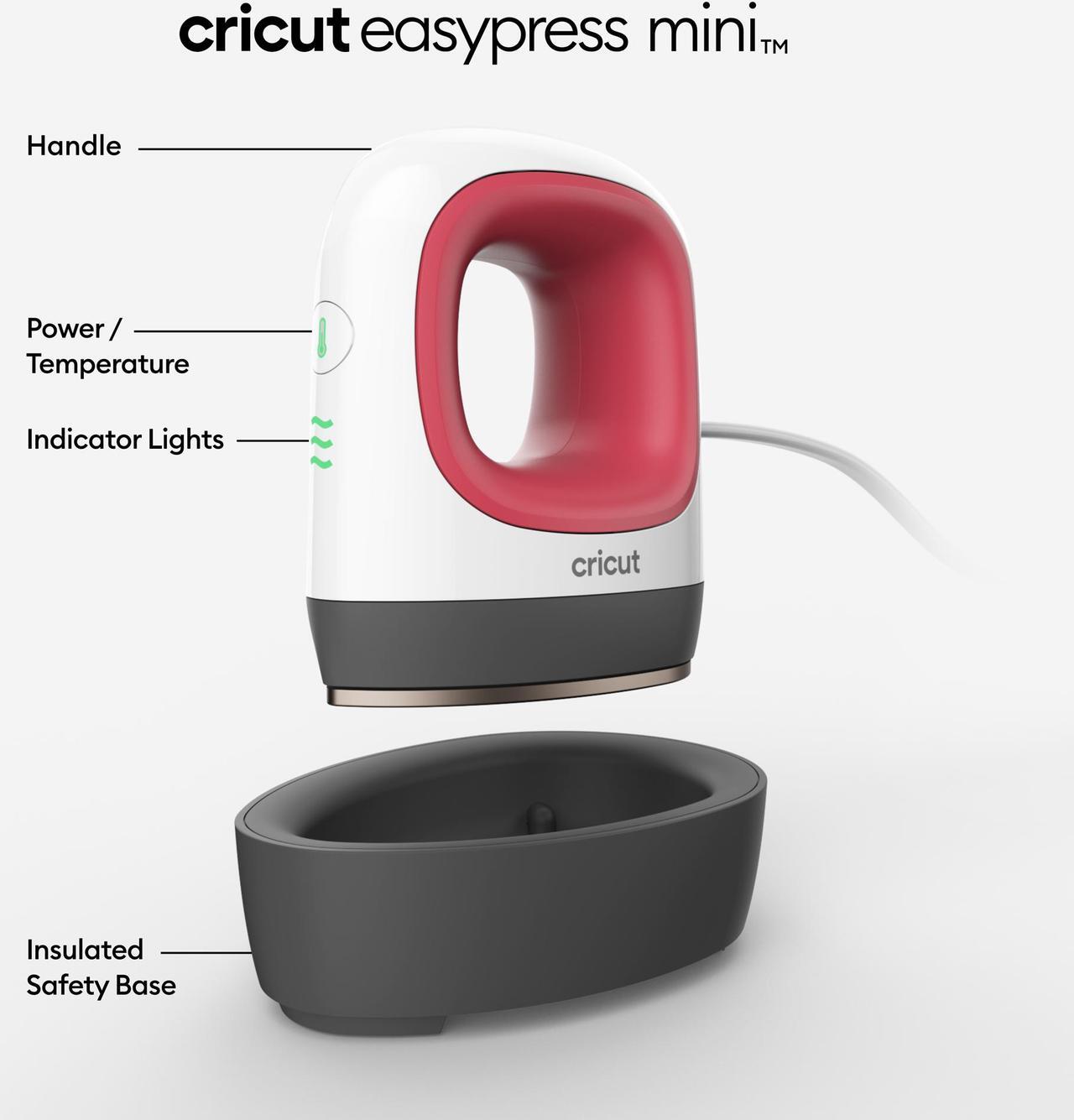 Alt view image 2 of 7 - Cricut EasyPress Mini Raspberry | 2007468
