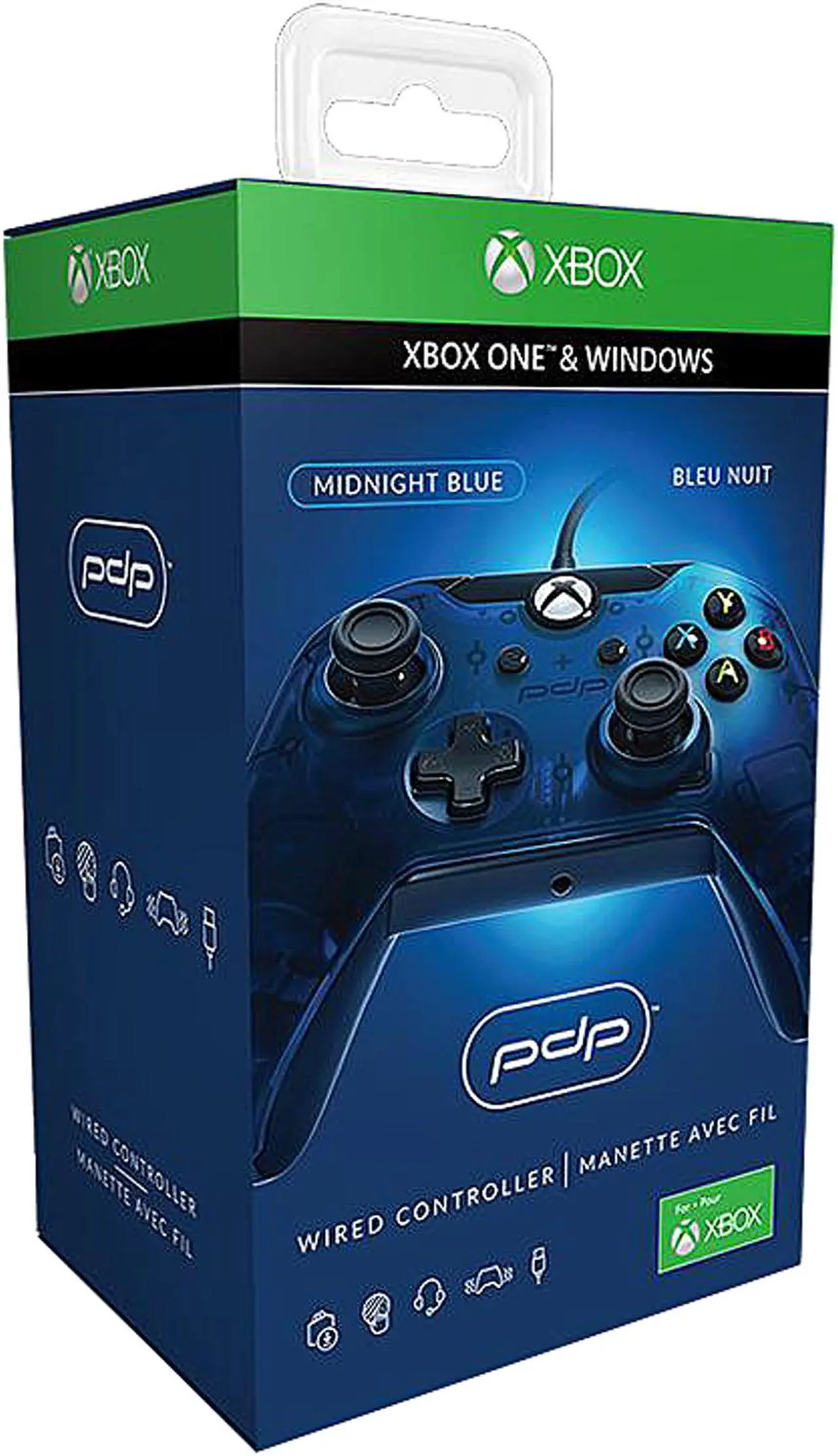 Alt view image 3 of 3 - PDP 048-082-NA-BL Wired Controller For Xbox One & PC - Blue