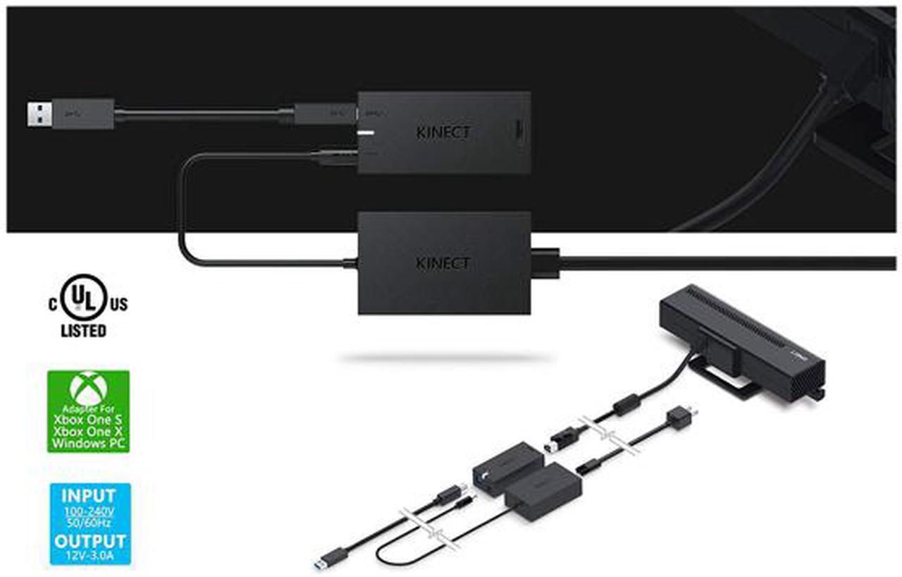 Xbox Kinect Adapter for for Xbox One, Xbox One S, Xbox One X and Windows 10 PC