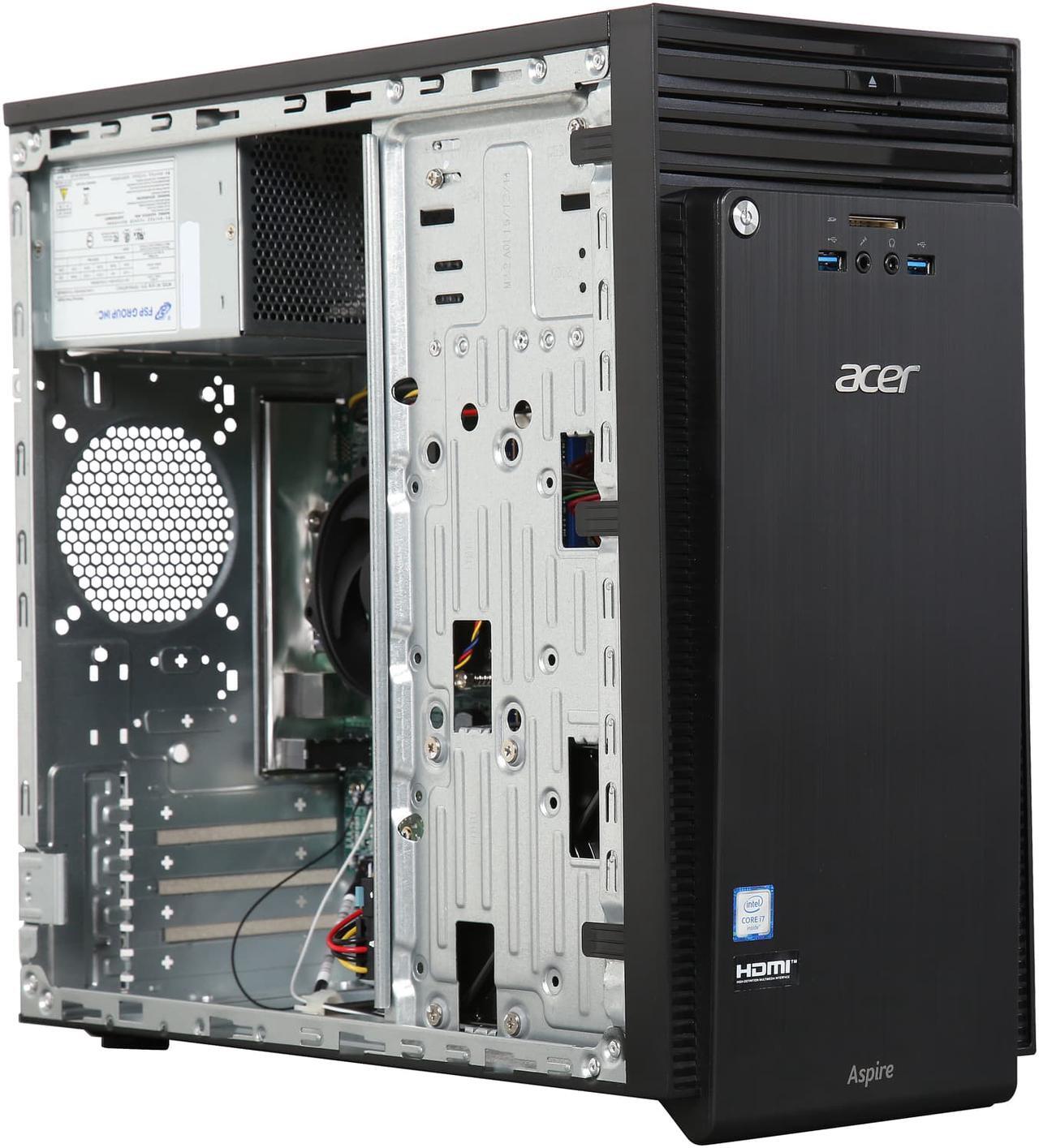Alt view image 7 of 9 - Acer Desktop Computer Aspire ATC-710-UR56 Intel Core i7 6th Gen 6700 (3.4 GHz) 16 GB DDR3 2 TB HDD Windows 10 Pro 64-Bit