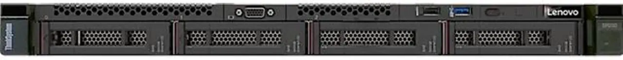 Main image of Lenovo ThinkSystem SR250 7Y52A011NA 1U Rack Server - 1 x Intel Xeon E-2124 Quad-core (4 Core) 3.30 GHz - 8 GB Installed TruDDR4 - Serial ATA/600 Controller - JBOD RAID Levels - 1 x 300 W