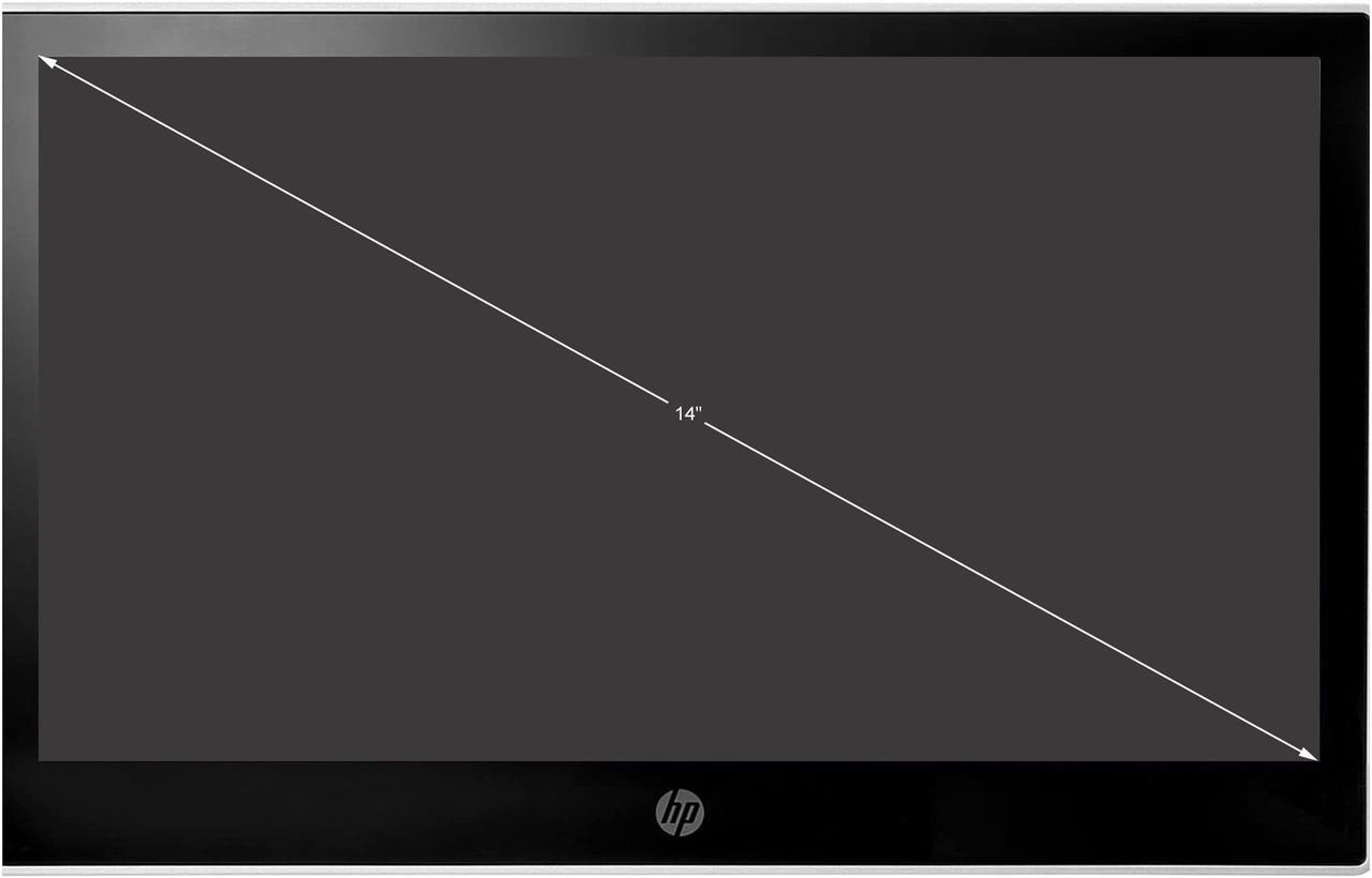 Alt view image 2 of 3 - HP L7014t 14" 1366 x 768 HD Resolution DisplayPort Anti-Glare LED Backlit Touchscreen Monitor