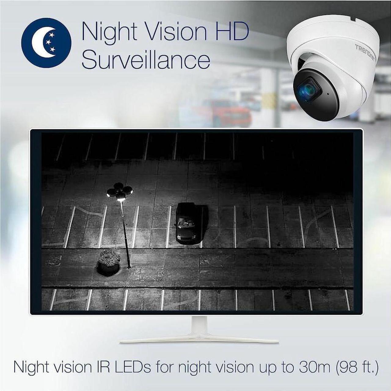 Alt view image 7 of 13 - TRENDnet TV-IP1515PI Indoor/Outdoor 5MP H.265 WDR PoE IR Fixed Turret Network Camera, TV-IP1515PI