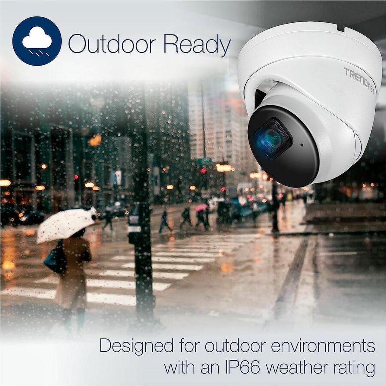 Alt view image 11 of 13 - TRENDnet TV-IP1515PI Indoor/Outdoor 5MP H.265 WDR PoE IR Fixed Turret Network Camera, TV-IP1515PI