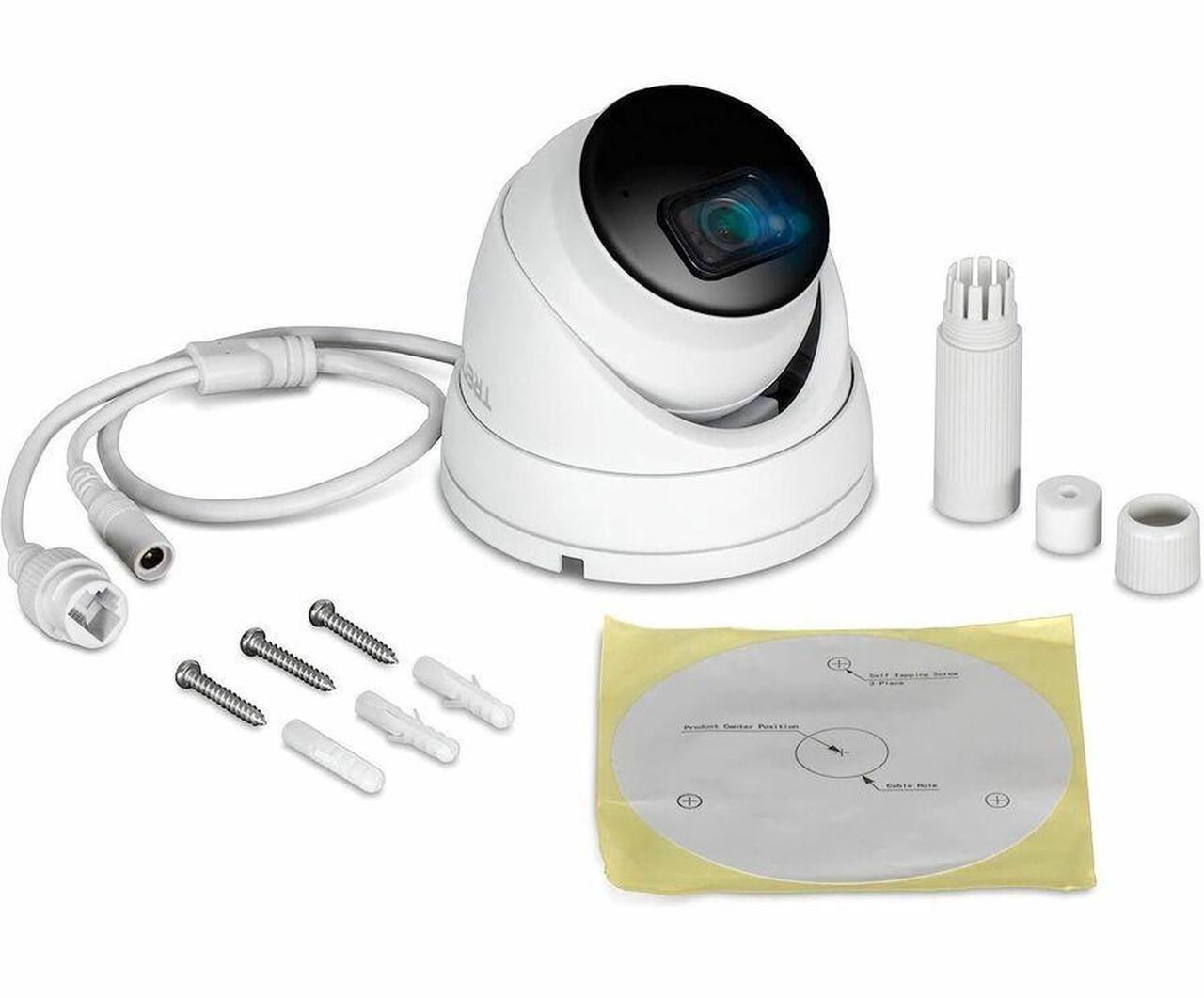 Alt view image 13 of 13 - TRENDnet TV-IP1515PI Indoor/Outdoor 5MP H.265 WDR PoE IR Fixed Turret Network Camera, TV-IP1515PI