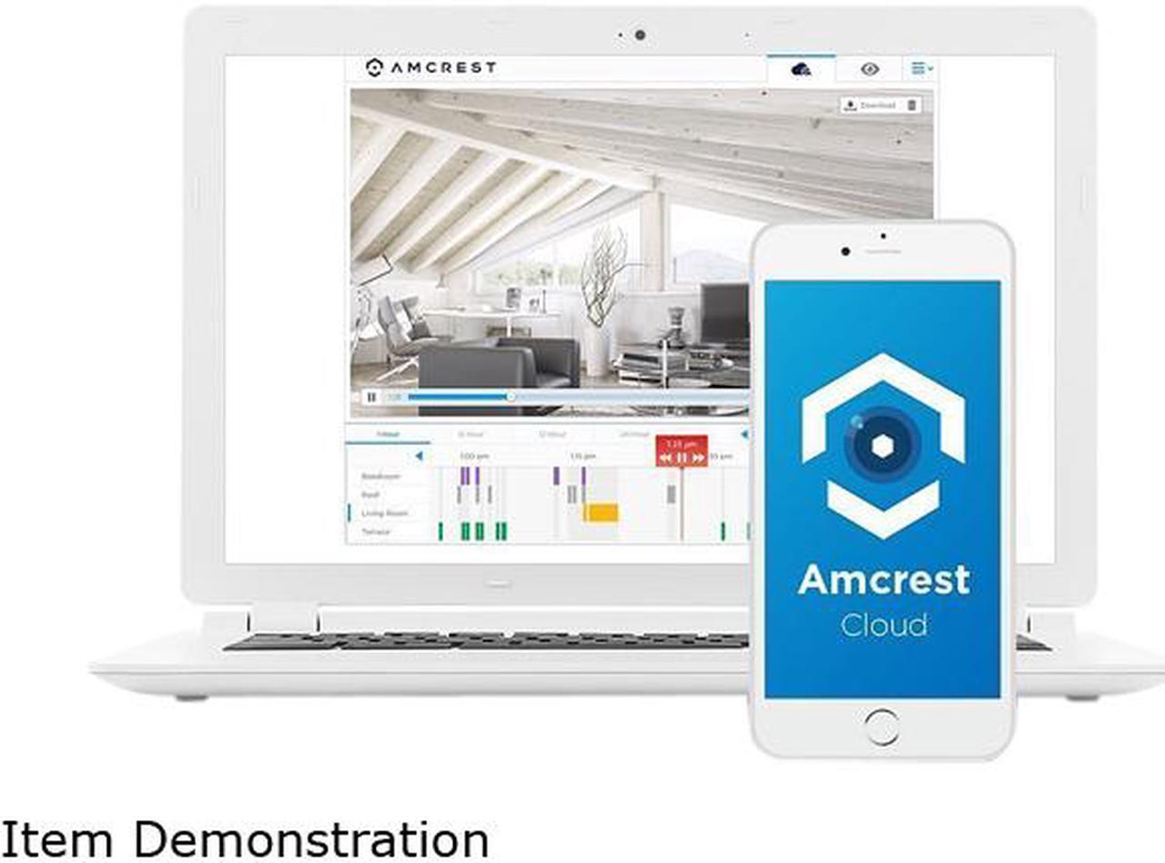 Alt view image 6 of 6 - Amcrest ProHD Fixed Outdoor 3-Megapixel (2304 x 1296P) Wi-Fi Vandal Dome IP Security Camera - IP67 Weatherproof, IK10 Vandal-Proof, 3MP (1080P/1296P), IP3M-956B (Black)