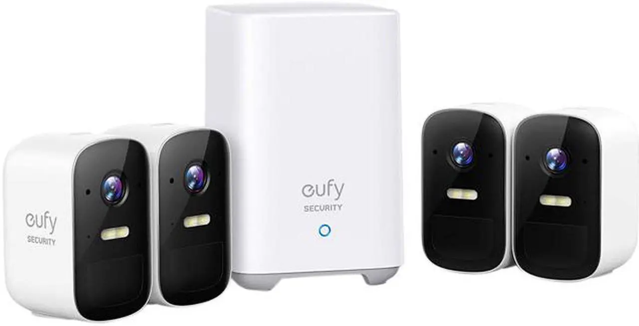 Main image of eufy Security, eufyCam 2C 4-Cam Kit, Wireless Home Security System with 180-Day Battery Life, HomeKit Compatibility, 1080p HD, IP67, Night Vision, No Monthly Fee