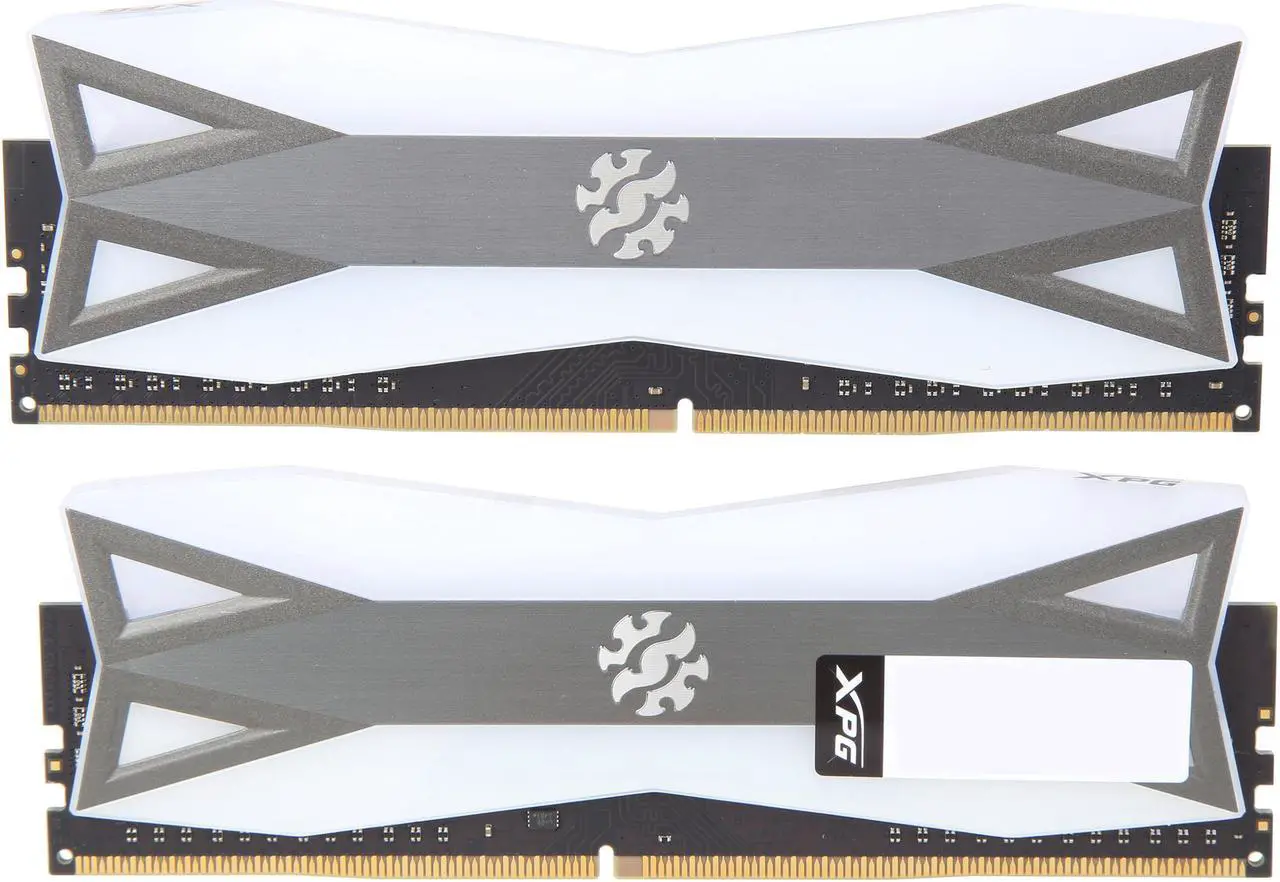 Alt view image 5 of 8 - XPG SPECTRIX D60G RGB Desktop Memory Series: 16GB (2x8GB) DDR4 3200MHz CL16 GREY