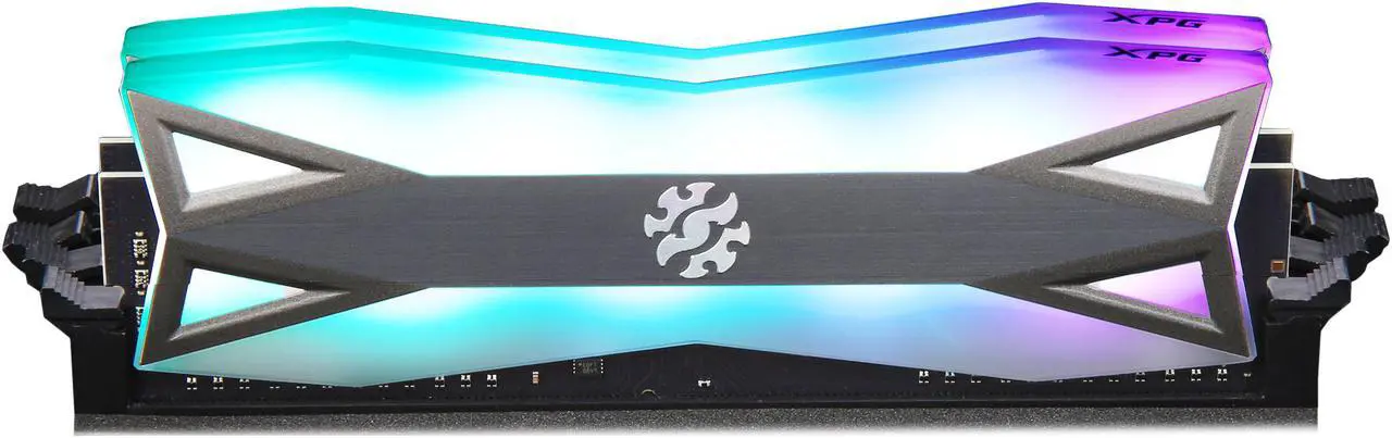 Alt view image 2 of 8 - XPG SPECTRIX D60G RGB Desktop Memory Series: 16GB (2x8GB) DDR4 3200MHz CL16 GREY