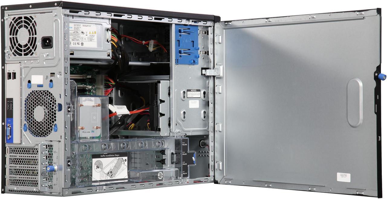 Alt view image 5 of 9 - HP ProLiant ML10 V2 Tower Server System i3-4150 3.5 GHz 8GB RAM 500GB SATA 7.2K