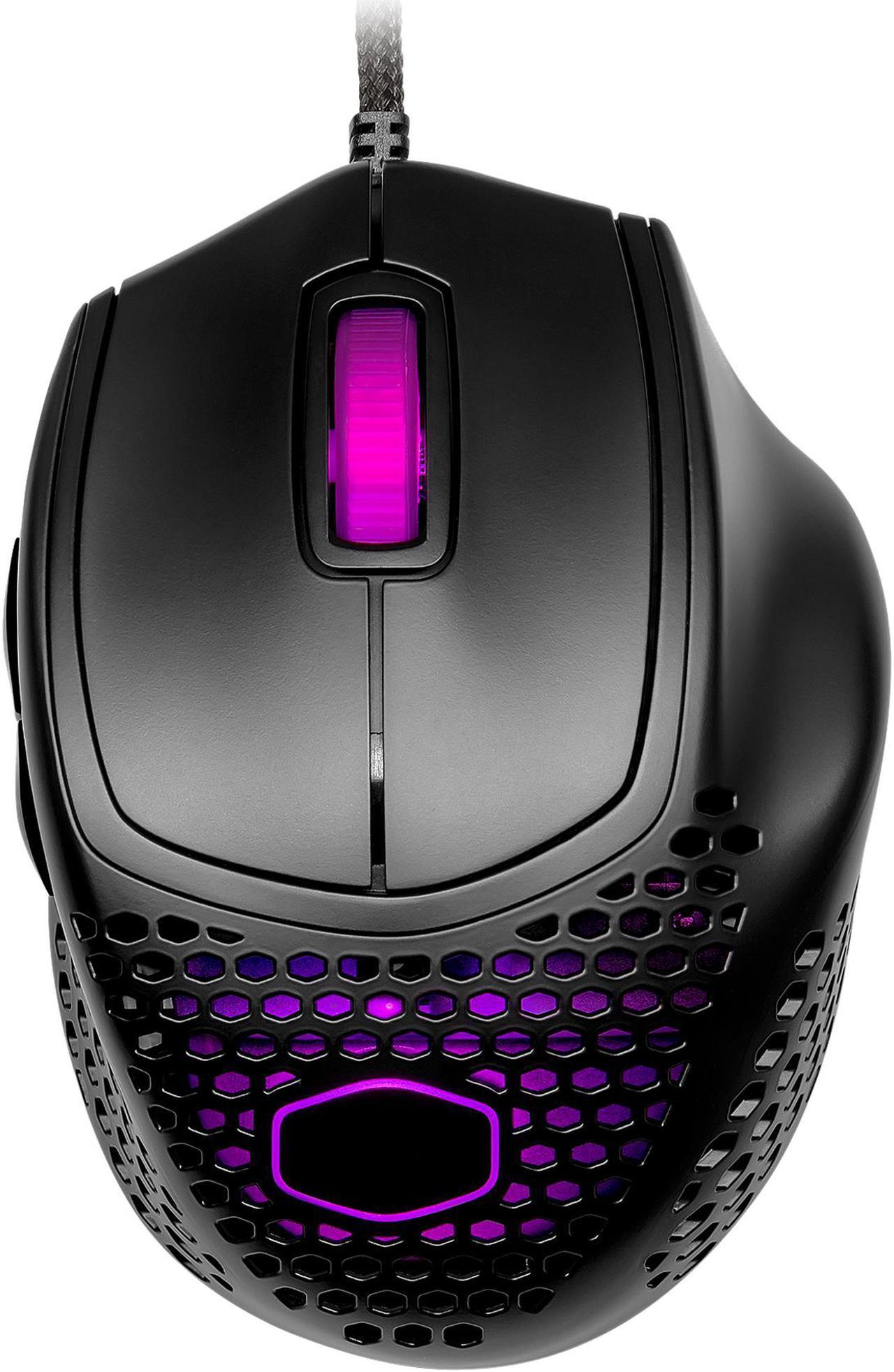 Cooler Master MM720 Black Matte Lightweight Gaming Mouse with Ultraweave Cable, 16000 DPI Optical Sensor, RGB and Unique Claw Grip Shape