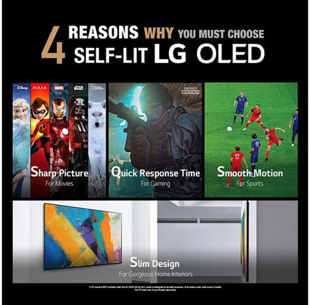 Alt view image 10 of 9 - LG BX Series 65" 4K UHD Smart OLED TV with AI ThinQ OLED65BXPUA (2020)