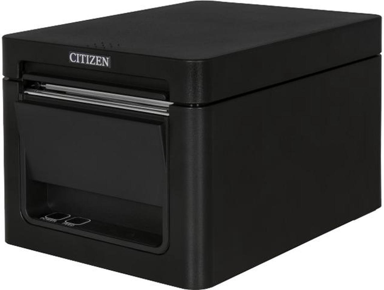 Citizen CT-E351 Compact Thermal POS Printer, Front Exit, Serial, USB, Black - CT-E351RSU-BK