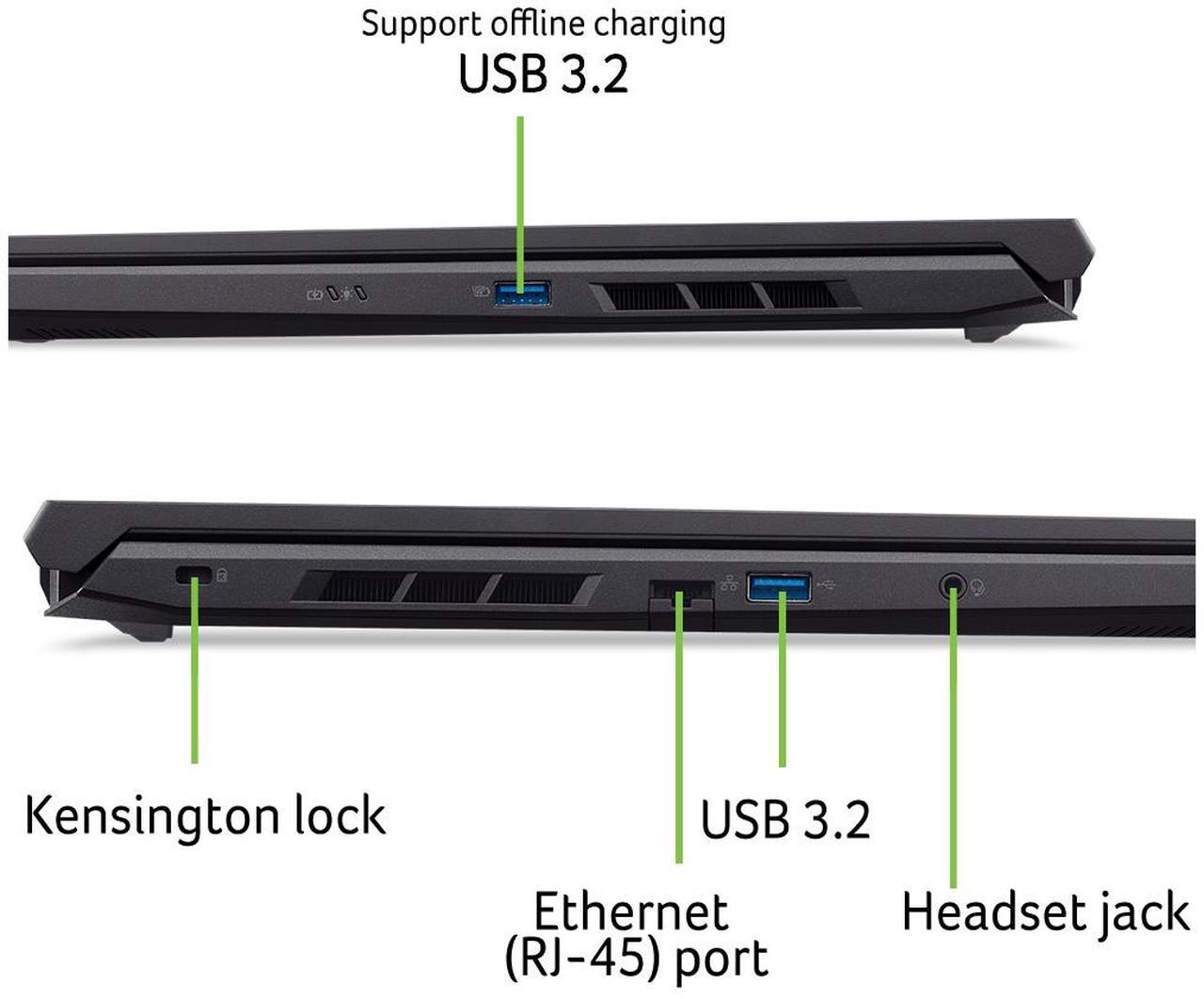 Alt view image 8 of 9 - Acer Nitro V ANV16-41-R5K2 16.0" WUXGA IPS AMD Ryzen 7 8845HS  NVIDIA GeForce RTX 4060 Laptop GPU (MGP 140W), 16GB DDR5, 1TB PCIe Gen 4 SSD, Window 11 Home