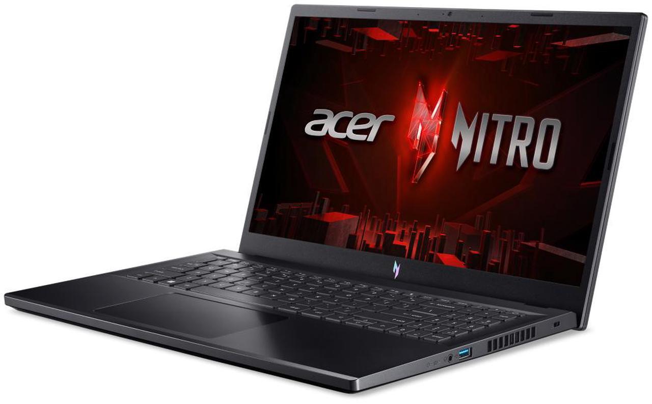 Alt view image 4 of 16 - Acer Nitro V 15.6" GeForce RTX 4060 Laptop GPU - Intel Core i7-13620H - 32GB DDR5 - 512GB PCIe SSD - Windows 11 Home Gaming Laptop (ANV15-51-77DQ)