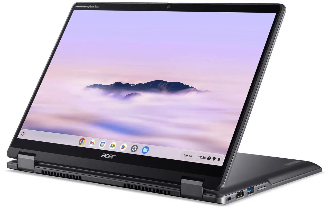 Alt view image 2 of 4 - Acer Chromebook Plus Spin 514 CPE594-1N CPE594-1N-30EM 14" Touchscreen Convertible 2 in 1 Chromebook - WUXGA - Intel Core 3 100U - 8 GB - 256 GB SSD - English (US) Keyboard - Iron